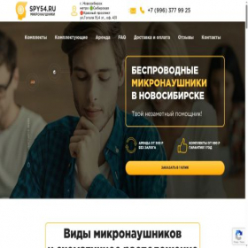 Скриншот главной страницы сайта spy54.ru
