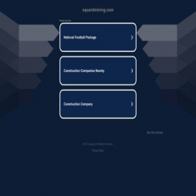 Скриншот главной страницы сайта squardmining.com