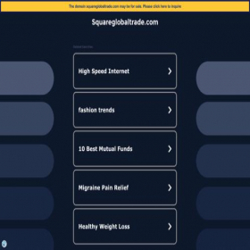 Скриншот главной страницы сайта squareglobaltrade.com