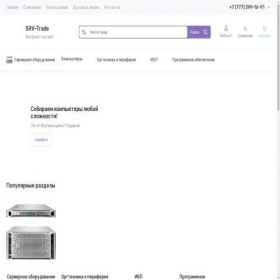 Скриншот главной страницы сайта srv-business.kz