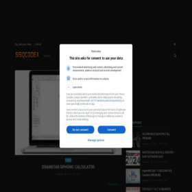Скриншот главной страницы сайта ssqcodex.xyz