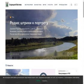 Скриншот главной страницы сайта st-vestnik.ru