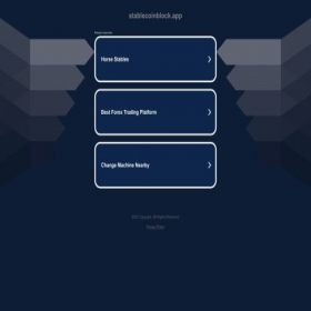 Скриншот главной страницы сайта stablecoinblock.app