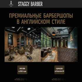 Скриншот главной страницы сайта staggybarber.ru