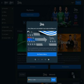 Скриншот главной страницы сайта stake.pet