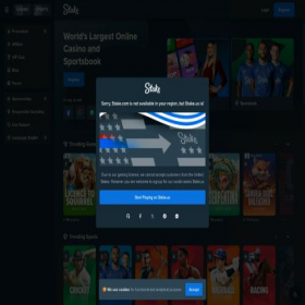 Скриншот главной страницы сайта stake1037.com