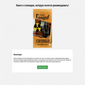 Скриншот главной страницы сайта stalker-guru.ru