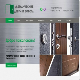 Скриншот главной страницы сайта stalservis-dveri.ru