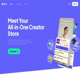 Скриншот главной страницы сайта stan.store
