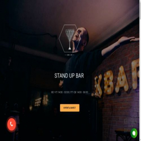 Скриншот главной страницы сайта standup.actorstandups.online