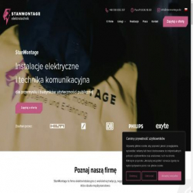 Скриншот главной страницы сайта stanmontage.com