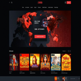 Скриншот главной страницы сайта starda.casino