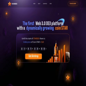 Скриншот главной страницы сайта stardex.pro