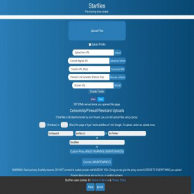 Скриншот главной страницы сайта starfiles.co