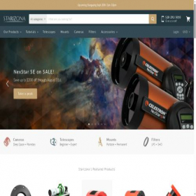 Скриншот главной страницы сайта starizona.com