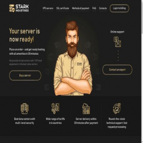 Скриншот главной страницы сайта stark-industries.solutions