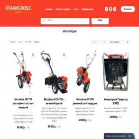 Скриншот главной страницы сайта starkcross.ru