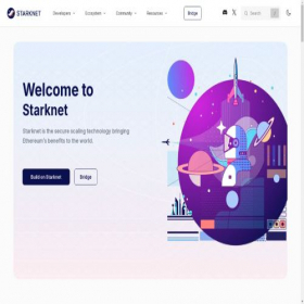 Скриншот главной страницы сайта starknet.io