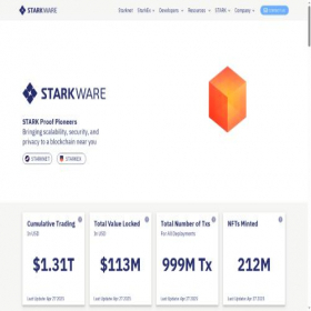 Скриншот главной страницы сайта starkware.co