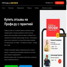 Скриншот главной страницы сайта starprofi.ru