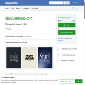 Скриншот главной страницы сайта starsventures.com