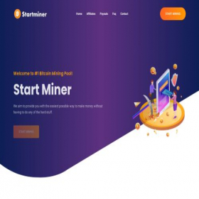 Скриншот главной страницы сайта startminer.website