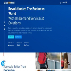 Скриншот главной страницы сайта startupmart.net
