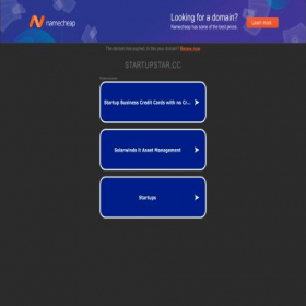 Скриншот главной страницы сайта startupstar.cc