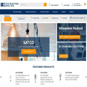 Скриншот главной страницы сайта stateelectric.com