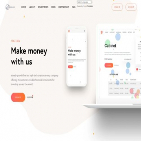 Скриншот главной страницы сайта steady-growth.live