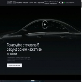 Скриншот главной страницы сайта stealth-view.ru