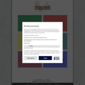 Скриншот главной страницы сайта steam.tools