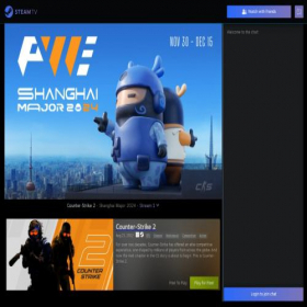 Скриншот главной страницы сайта steam.tv