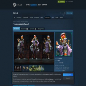 Скриншот главной страницы сайта steamcommunitydota2.com
