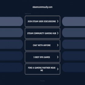 Скриншот главной страницы сайта steamcommuuity.com