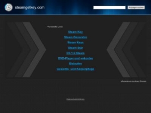 Скриншот главной страницы сайта steamgetkey.com