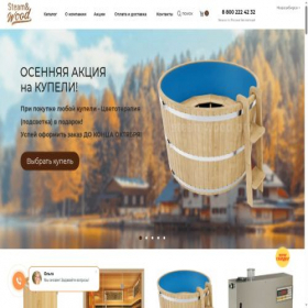 Скриншот главной страницы сайта steamwood.pro