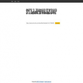 Скриншот главной страницы сайта steamworkshop.download