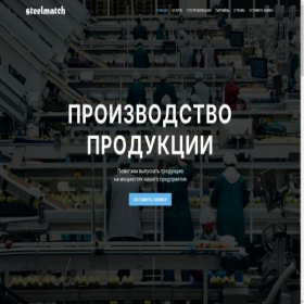 Скриншот главной страницы сайта steelmatch.ru