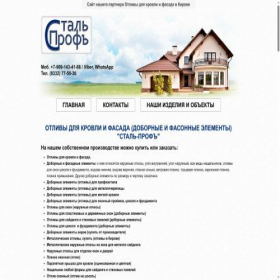 Скриншот главной страницы сайта steelprof43.ru