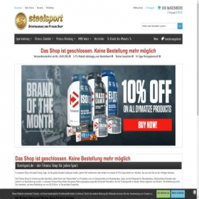 Скриншот главной страницы сайта steelsport.de