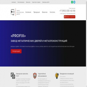 Скриншот главной страницы сайта steeltech-doors.ru