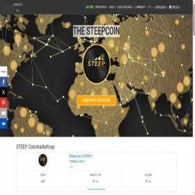 Скриншот главной страницы сайта steepcoin.org