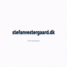 Скриншот главной страницы сайта stefanvestergaard.dk