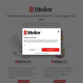 Скриншот главной страницы сайта steier.de