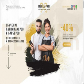 Скриншот главной страницы сайта stellaprofspb.ru