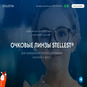 Скриншот главной страницы сайта stellest.ru