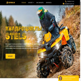 Скриншот главной страницы сайта stels-kvadro.com
