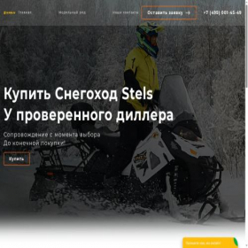Скриншот главной страницы сайта stels-snego.ru