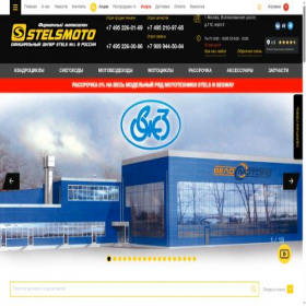 Скриншот главной страницы сайта stelsmoto.ru